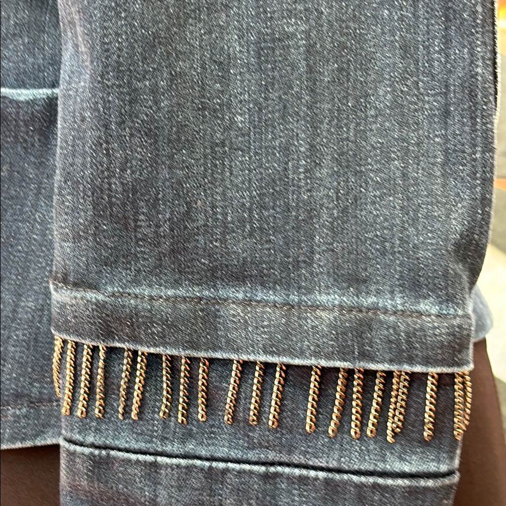 Alice + Olivia Blue Embellished Blazer-Excellent Condition- no missing stones - Picture 7 of 14